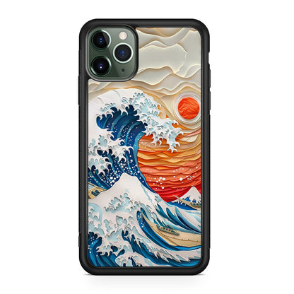 The Great Wave Off Paper Art iPhone 11 Pro Max Case