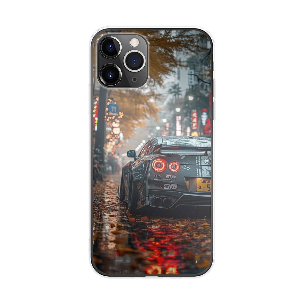 Neon Drift Autumn Streets iPhone 11 Pro Case