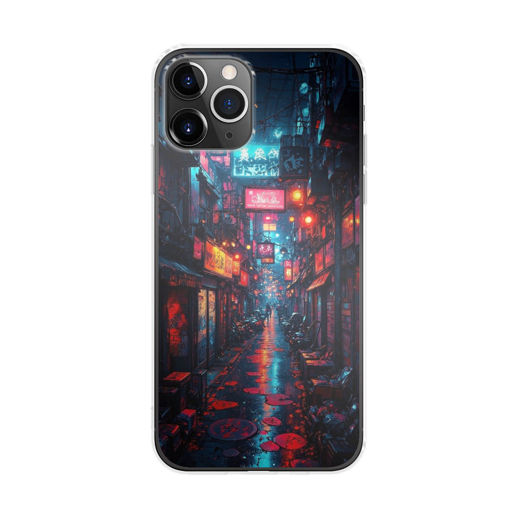 Neon-Adern der Cyber-City iPhone 11 Pro Max Hülle