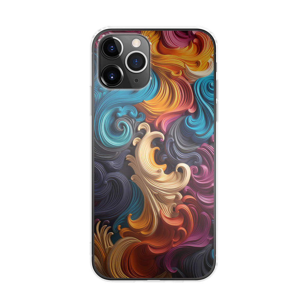 The Dance of Abstract Waves iPhone 11 Pro Case