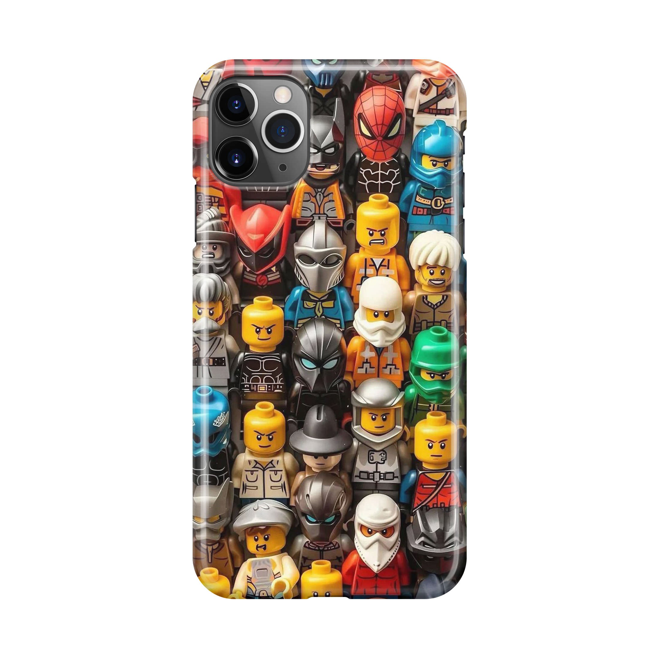 Mini Figuren Helden Versammeln iPhone 11 Pro Max Hülle