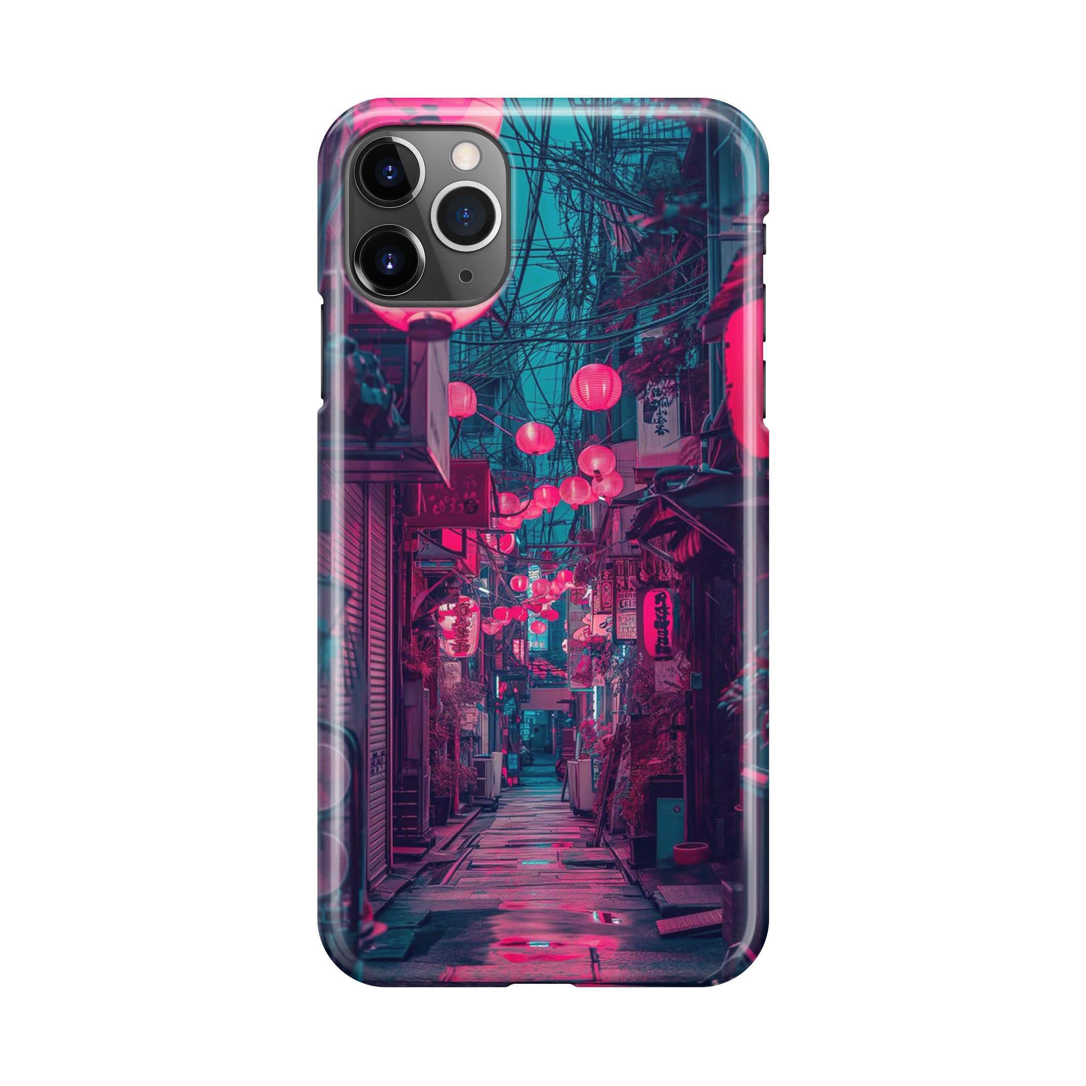 Neonadern des Nachtmarktes iPhone 11 Pro Max Case