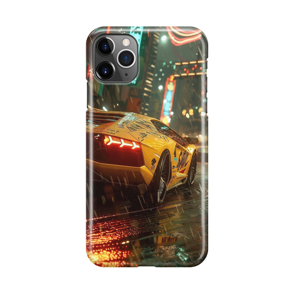 Night Drift Thunder Neon Streets iPhone 11 Pro Case