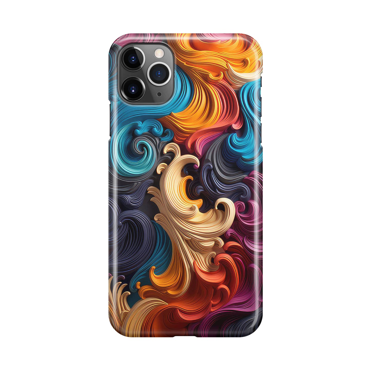The Dance of Abstract Waves iPhone 11 Pro Max Case