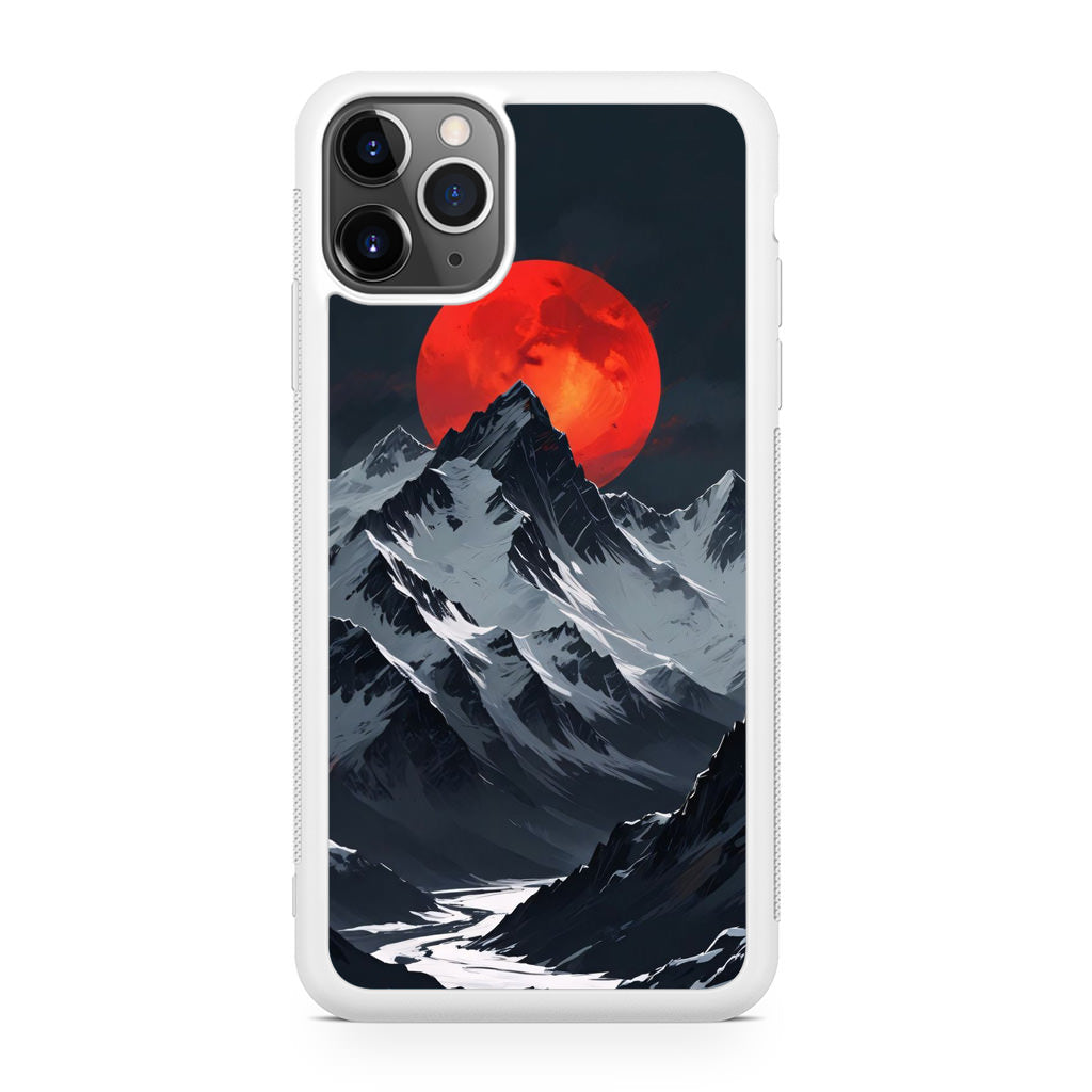 Crimson Eclipse The Mountain iPhone 11 Pro Max Case