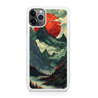 Crimson Moon Over Silent Peaks iPhone 11 Pro Max Case