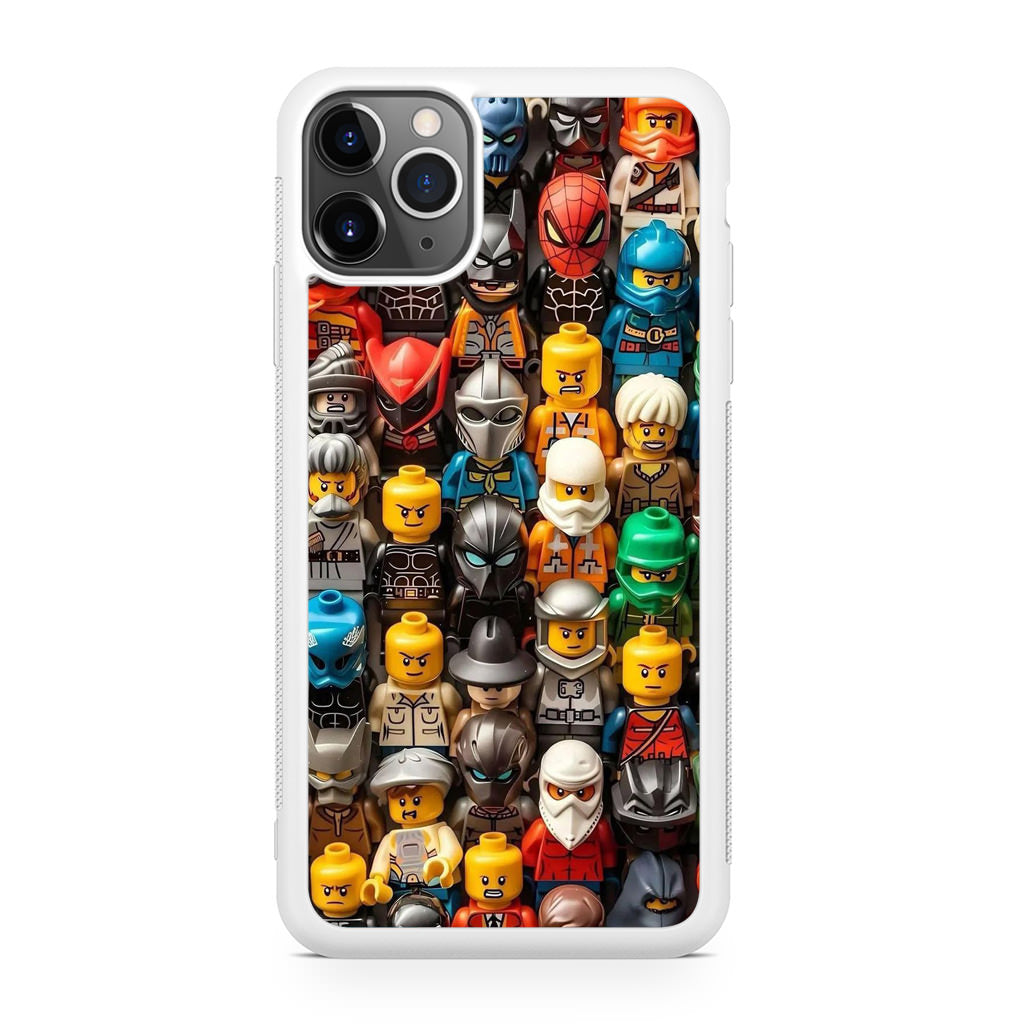 Mini Figuren Helden Versammeln iPhone 11 Pro Max Hülle