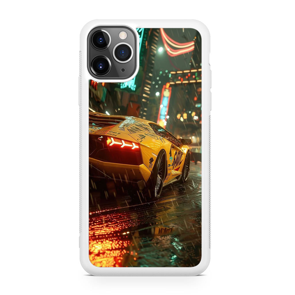Night Drift Thunder Neon Streets iPhone 11 Pro Max Hülle