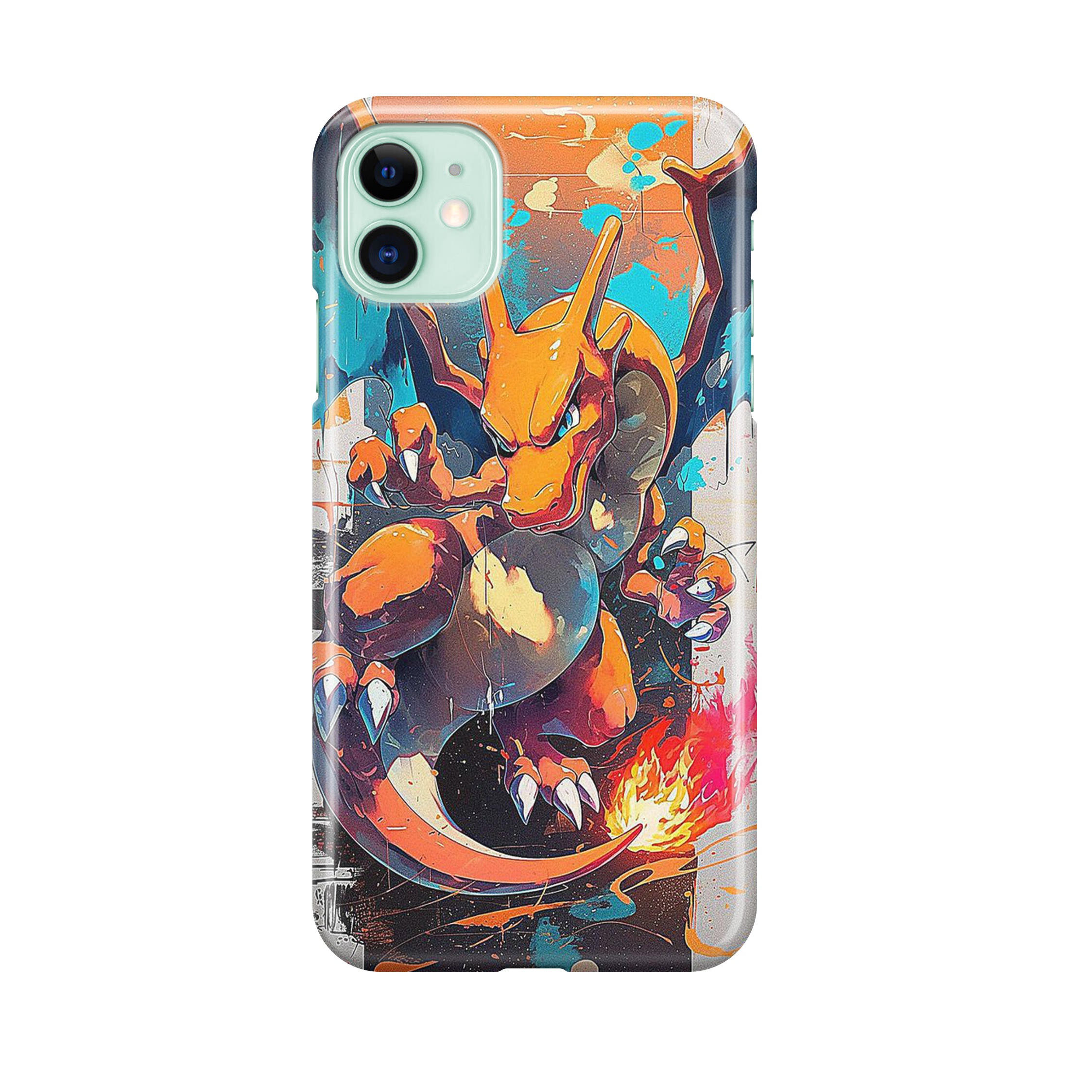 Charizard Inferno auf Leinwand iPhone 12 Hülle