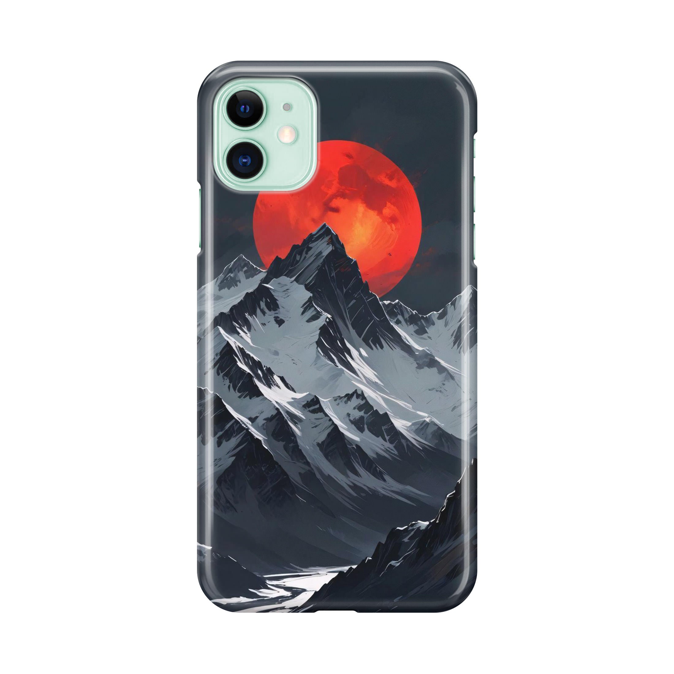 Crimson Eclipse The Mountain iPhone 12 Hülle