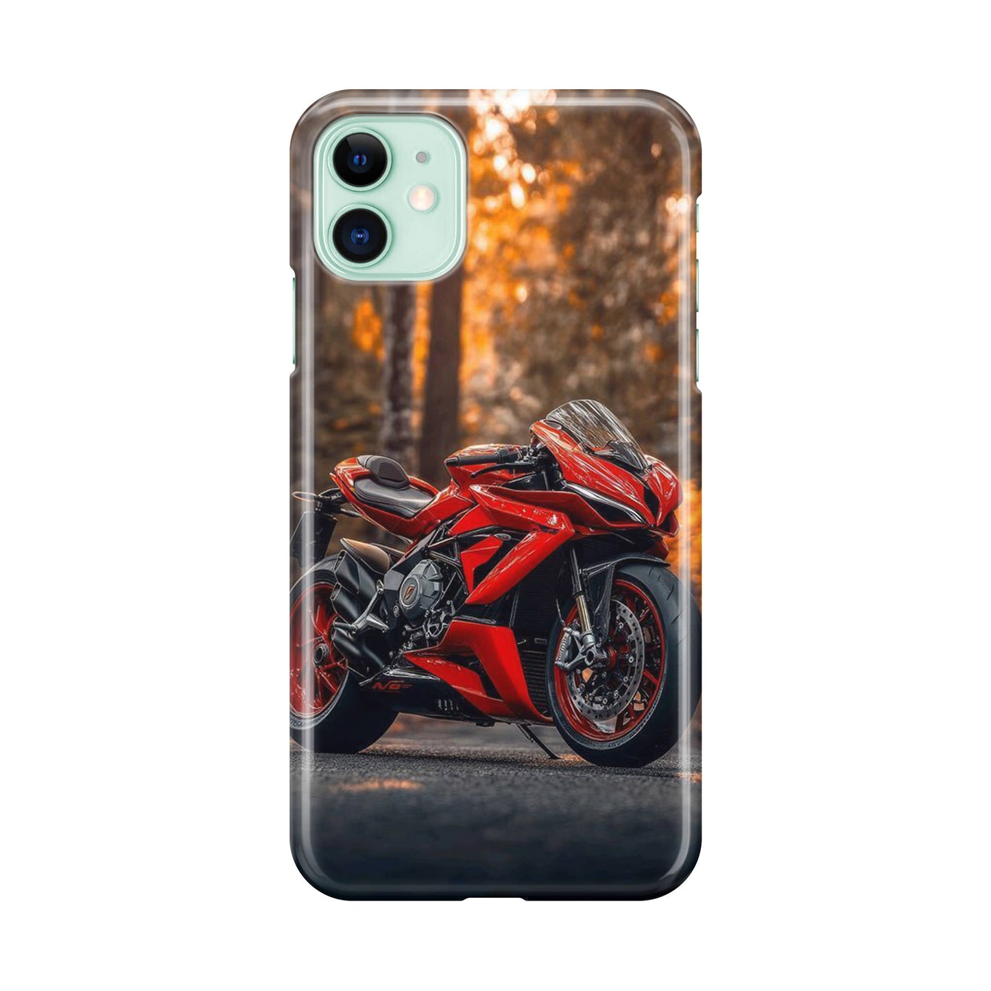 Crimson Velocity in Autumn Flame iPhone 11 Case