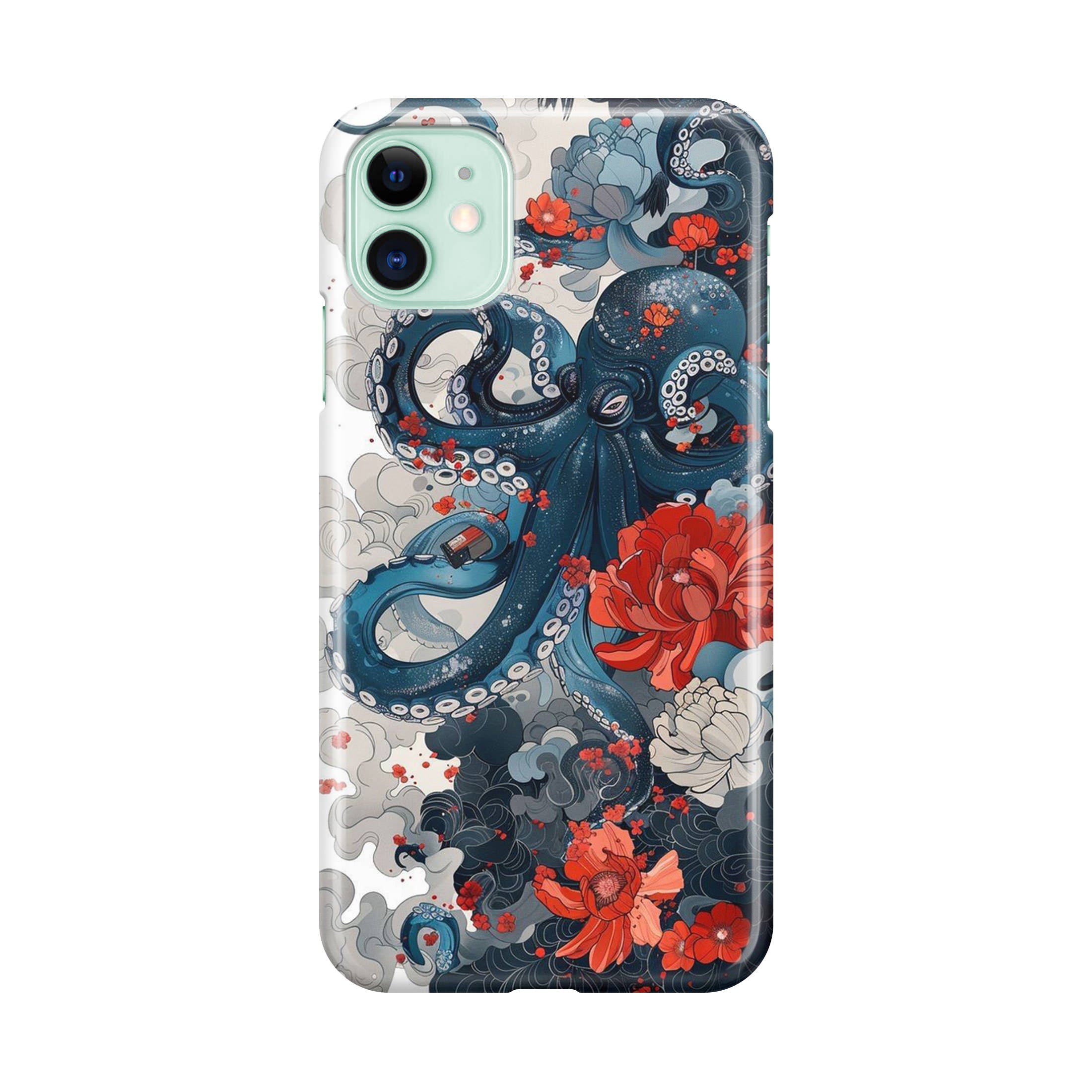 Blumen-Kraken iPhone 12 Hülle
