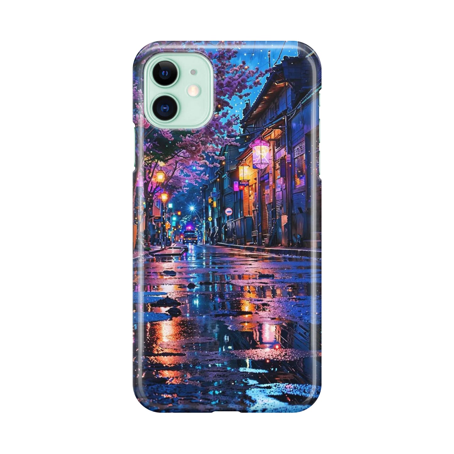 Midnight Sakura Glow iPhone 11 Case