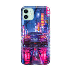 Neon Midnight Drift Tokyo Rain iPhone 12 Case