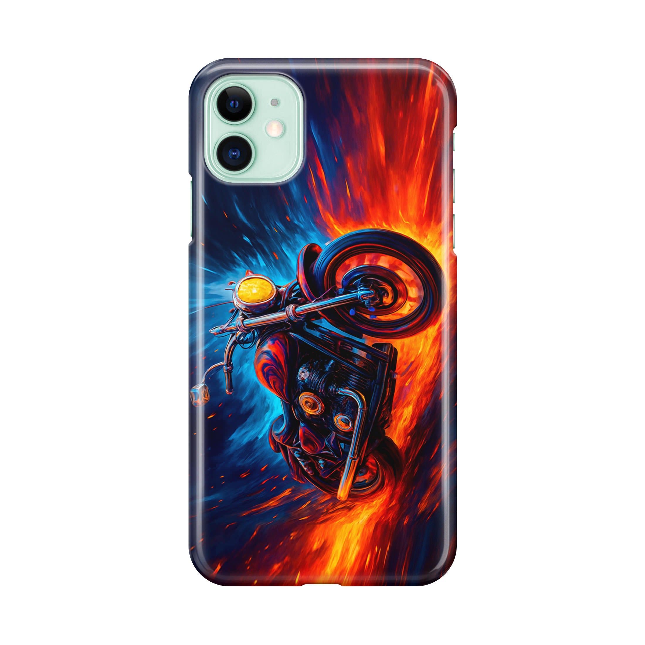 Ride Through Fire and Ice iPhone 11 Case