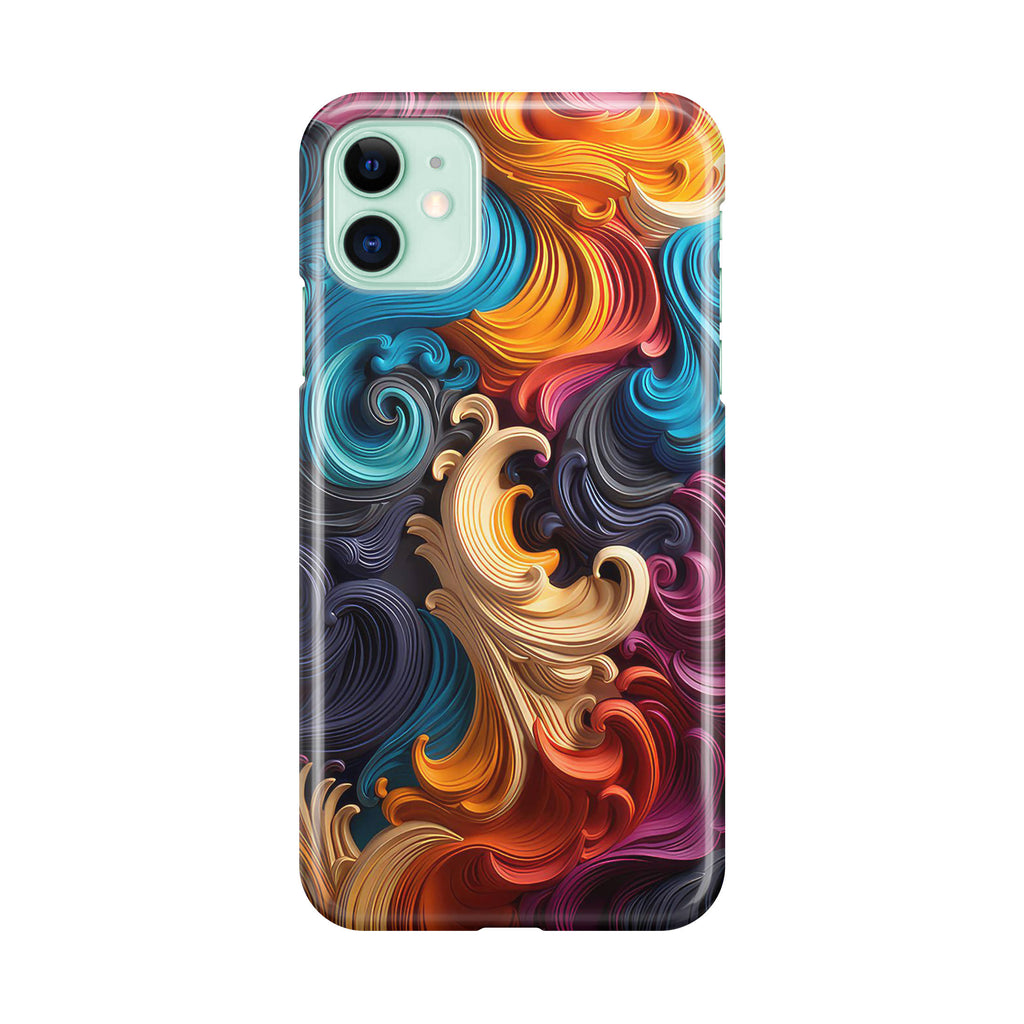 The Dance of Abstract Waves iPhone 12 Case