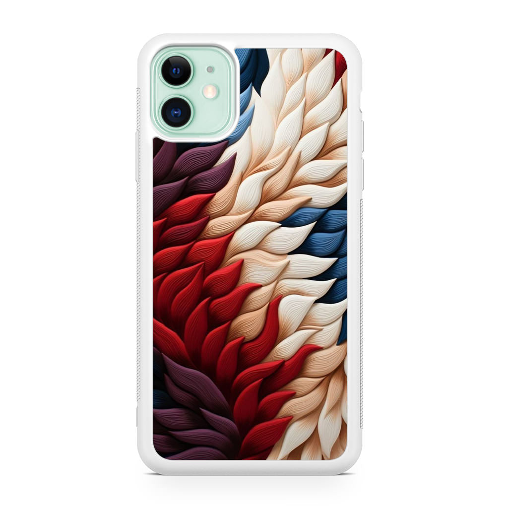 Bunte Federn Kunst iPhone 12 Hülle