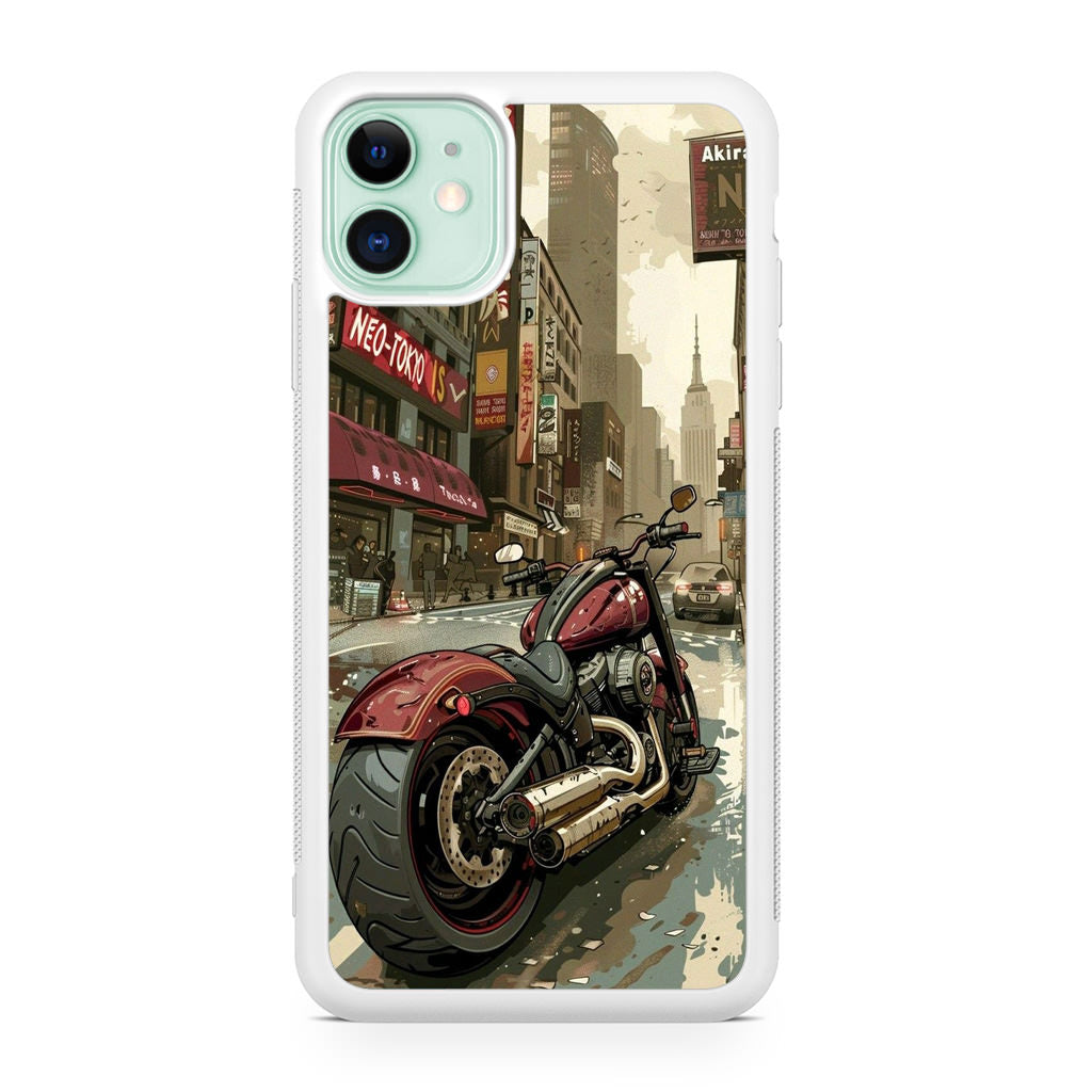 Motorcycle In Tokyo Streets iPhone 12 Case