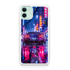 Neon Midnight Drift Tokyo Rain iPhone 12 Case