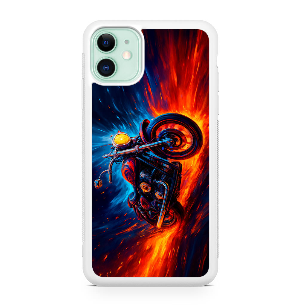 Ride Through Fire and Ice iPhone 11 Case