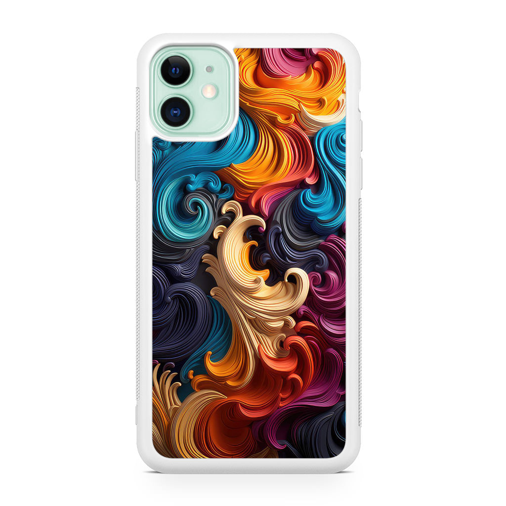The Dance of Abstract Waves iPhone 12 Case