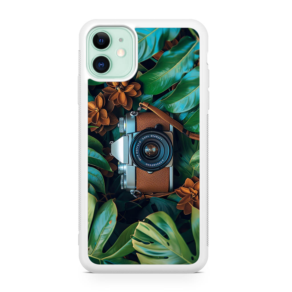 The Lens Between Leaves iPhone 11 Case