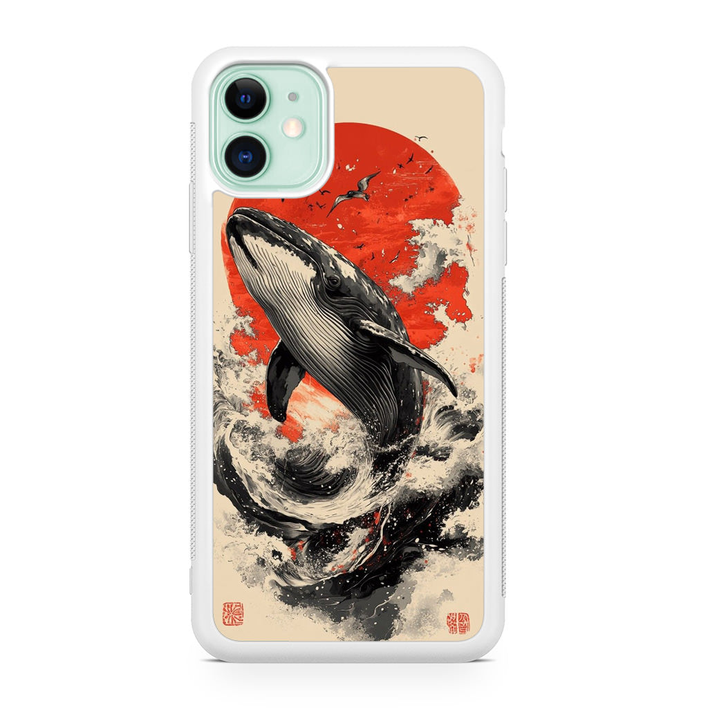 The Whale Rises iPhone 11 Case
