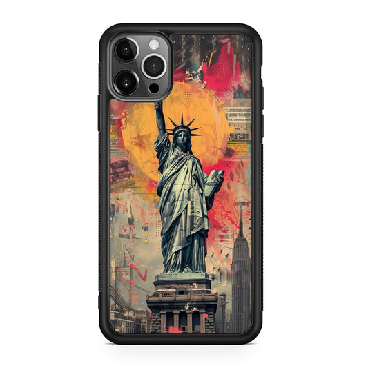 Canvas Art Statue of Liberty iPhone 12 Pro Max Case
