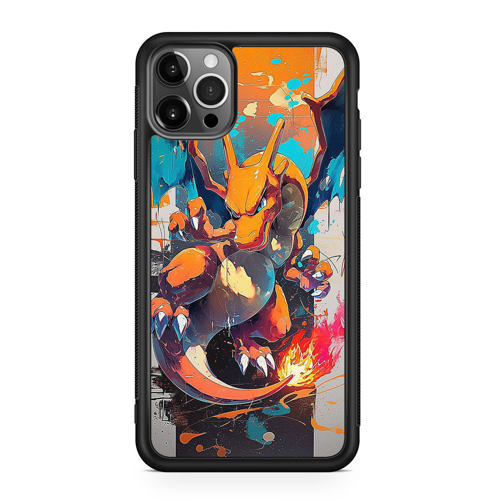 Charizard Inferno on Canvas iPhone 12 Pro Case