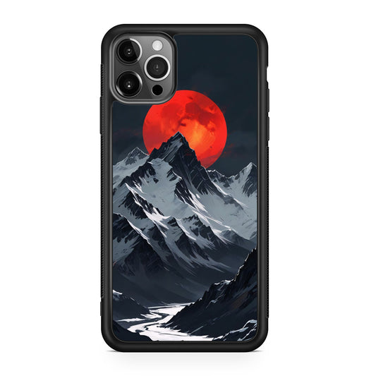 Crimson Eclipse The Mountain iPhone 12 Pro Max Case