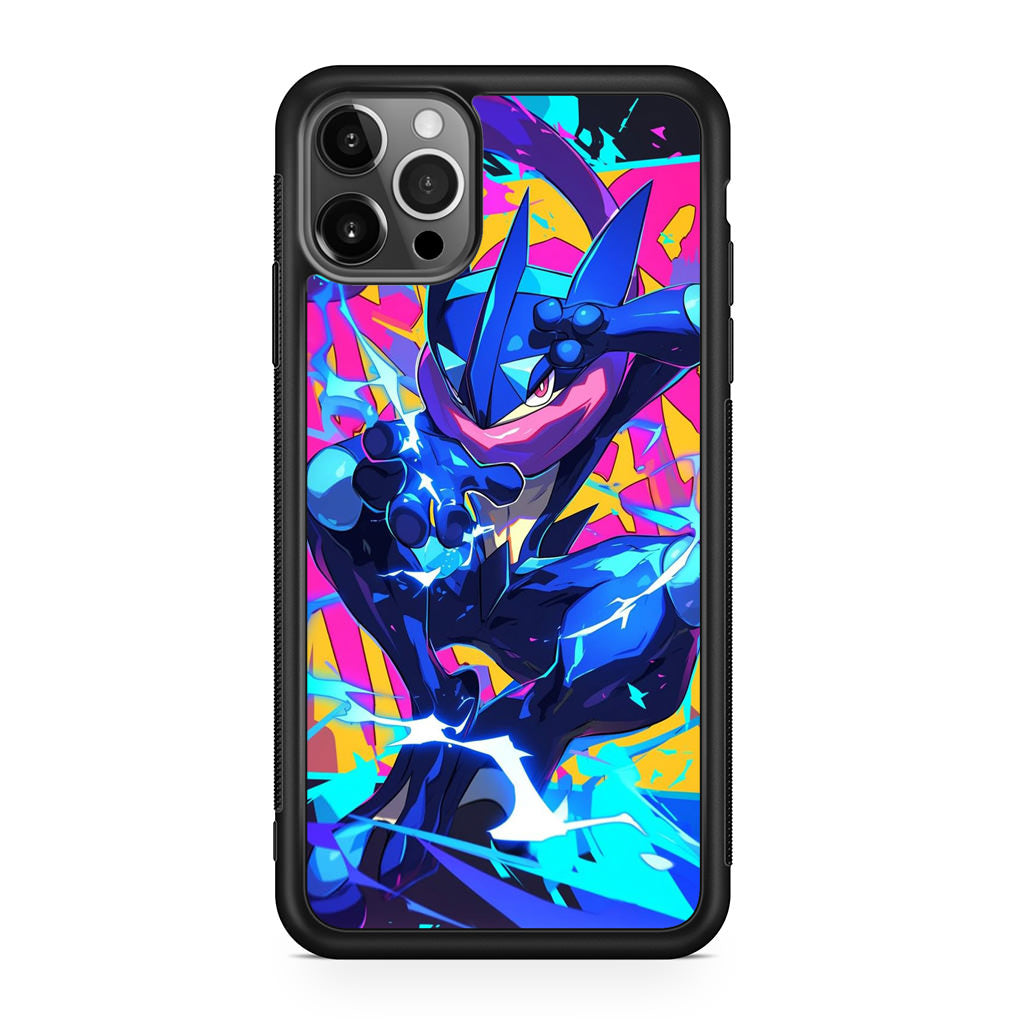Greninja Aqua Blast iPhone 12 Pro Case