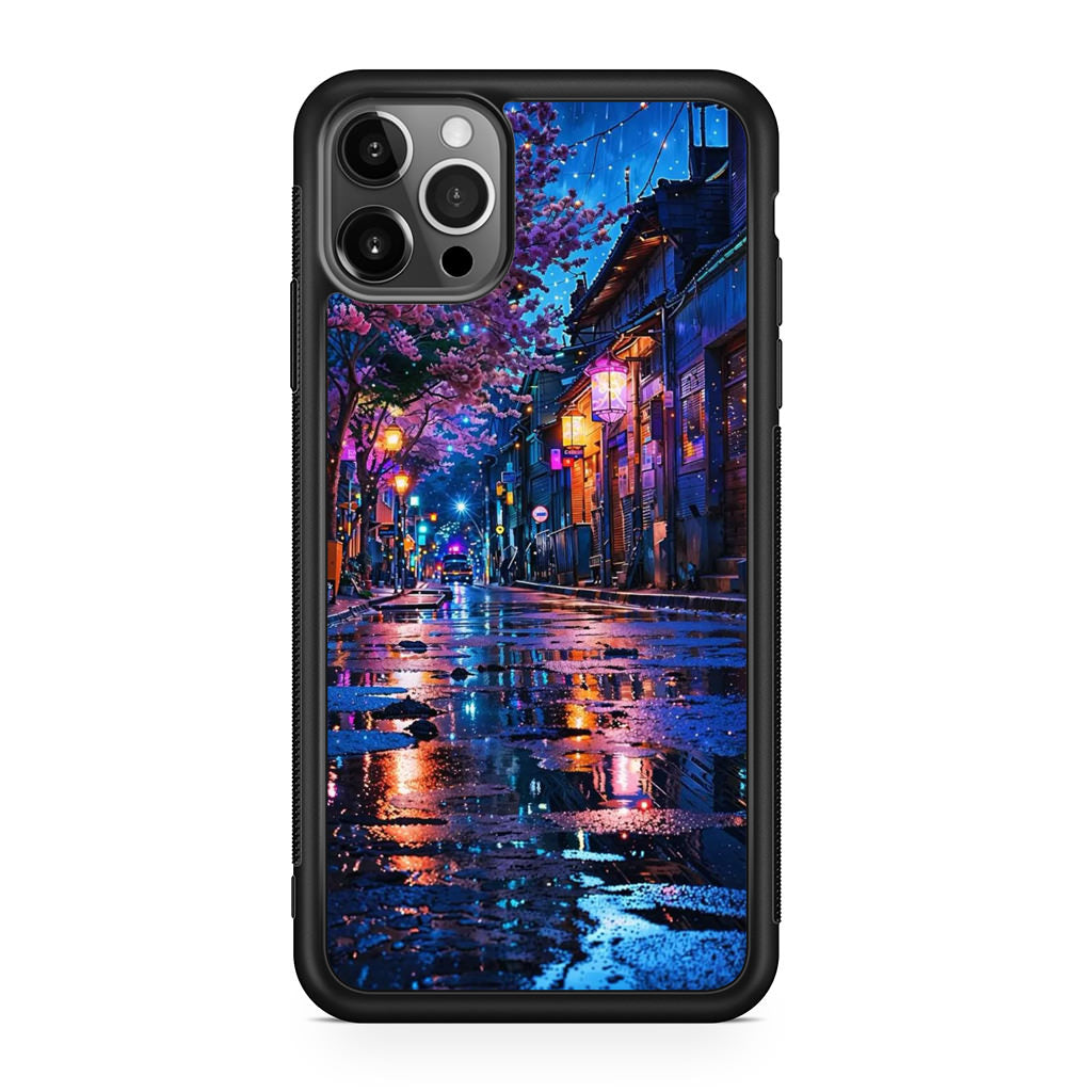Midnight Sakura Glow iPhone 12 Pro Case