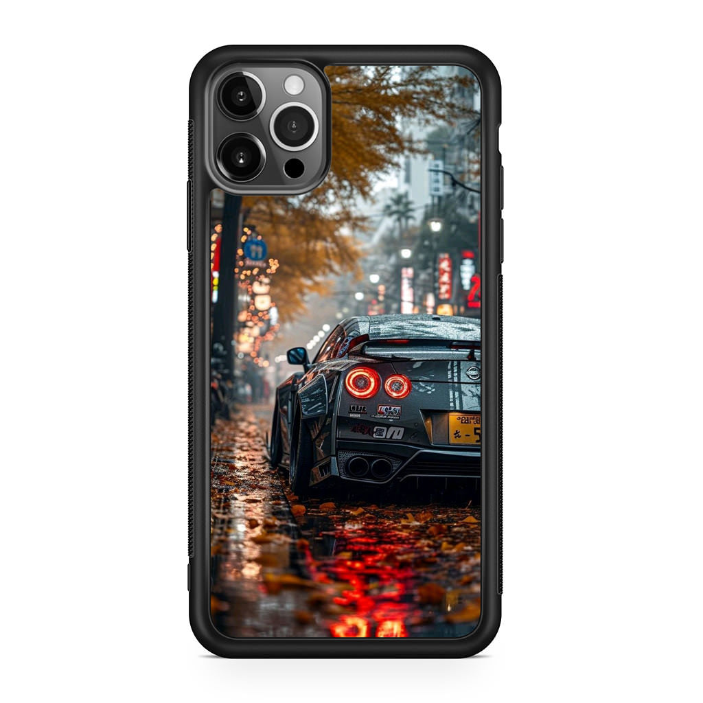 Neon Drift Autumn Streets iPhone 12 Pro Case