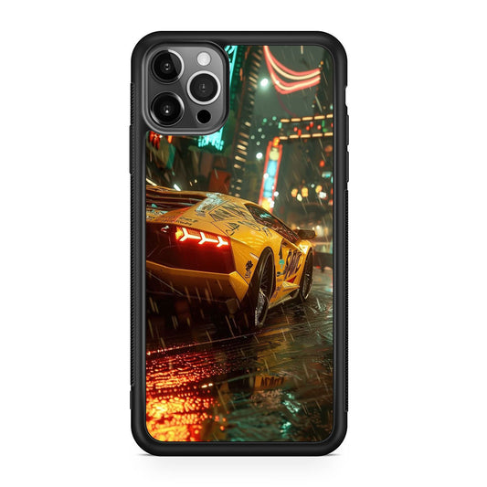 Night Drift Thunder Neon Streets iPhone 12 Pro Case