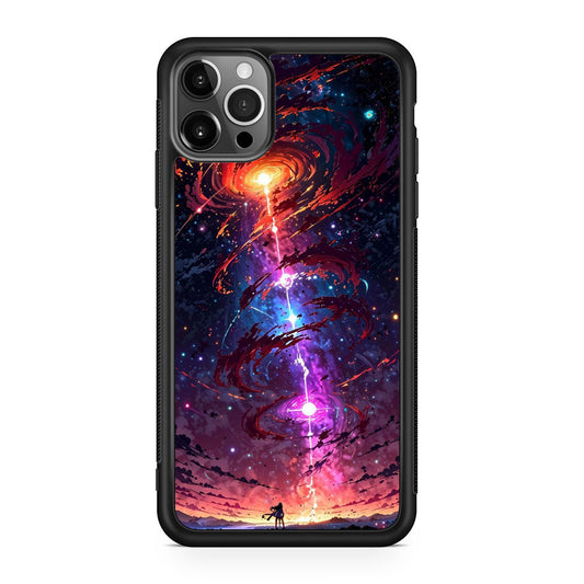 Stargazer at the Axis of Creation iPhone 12 Pro Case