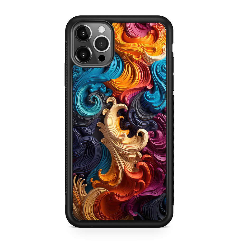 The Dance of Abstract Waves iPhone 12 Pro Case