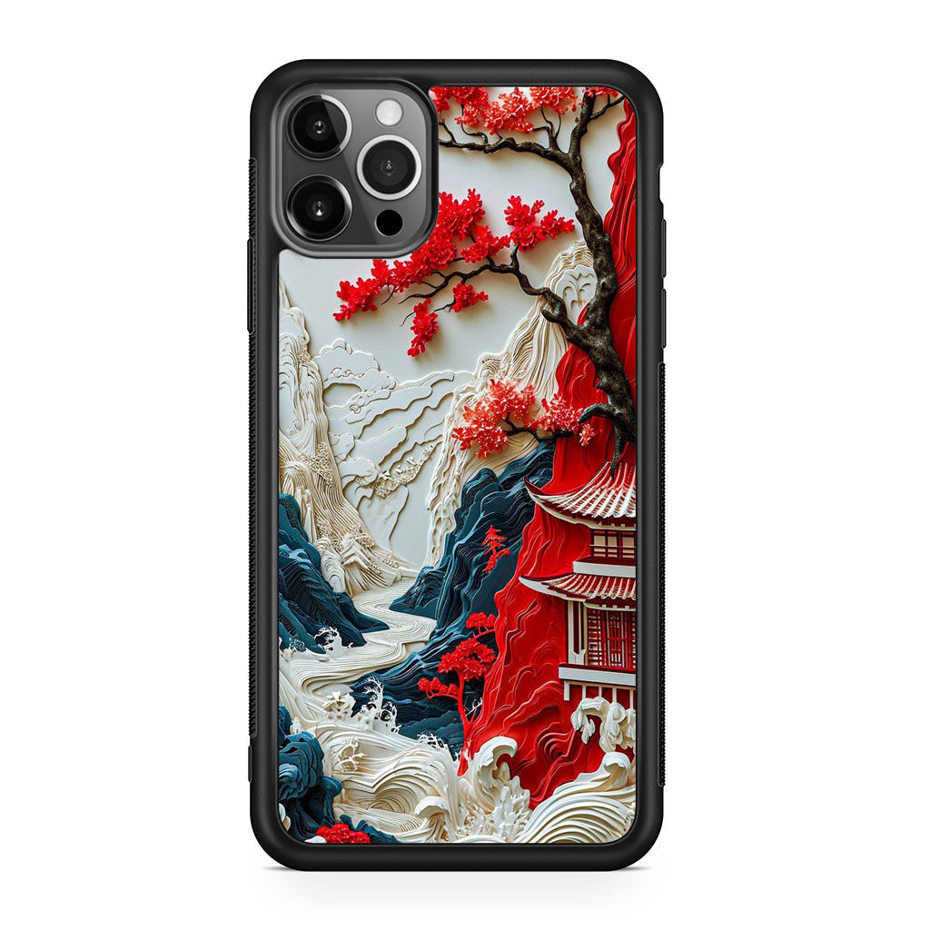 Whispers of the Crimson Zen iPhone 12 Pro Case