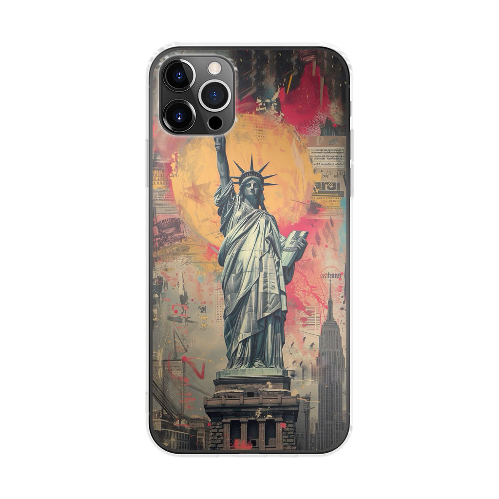 Canvas Art Statue of Liberty iPhone 12 Pro Case
