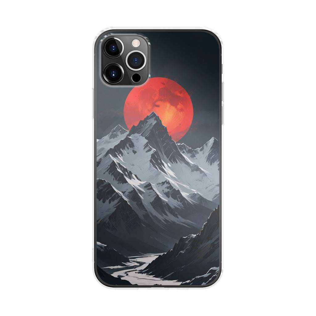 Crimson Eclipse The Mountain iPhone 12 Pro Case