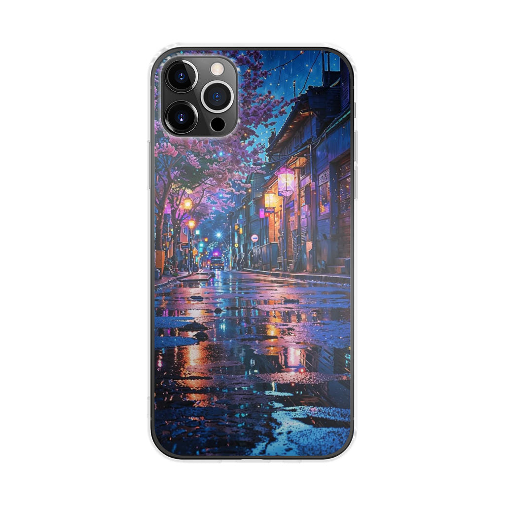 Midnight Sakura Glow iPhone 12 Pro Case