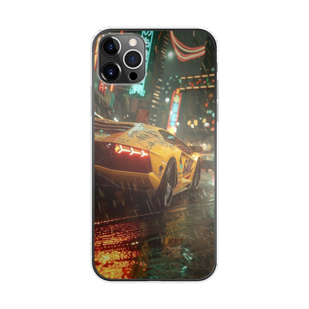 Night Drift Thunder Neon Streets iPhone 12 Pro Case
