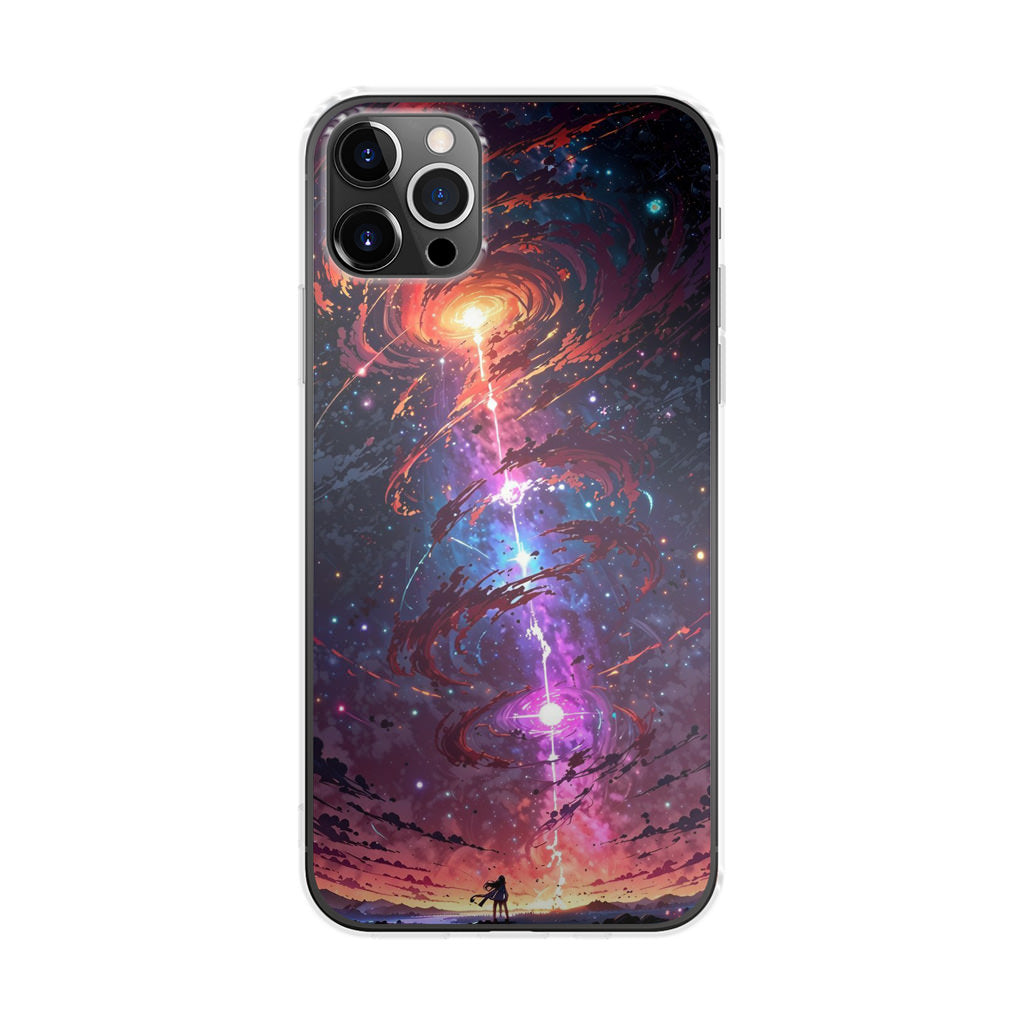 Stargazer at the Axis of Creation iPhone 12 Pro Case
