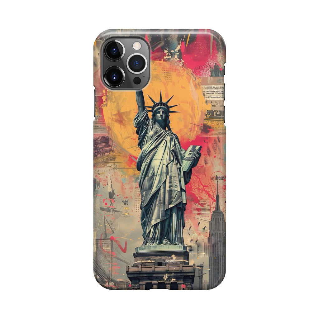 Canvas Art Statue of Liberty iPhone 12 Pro Case