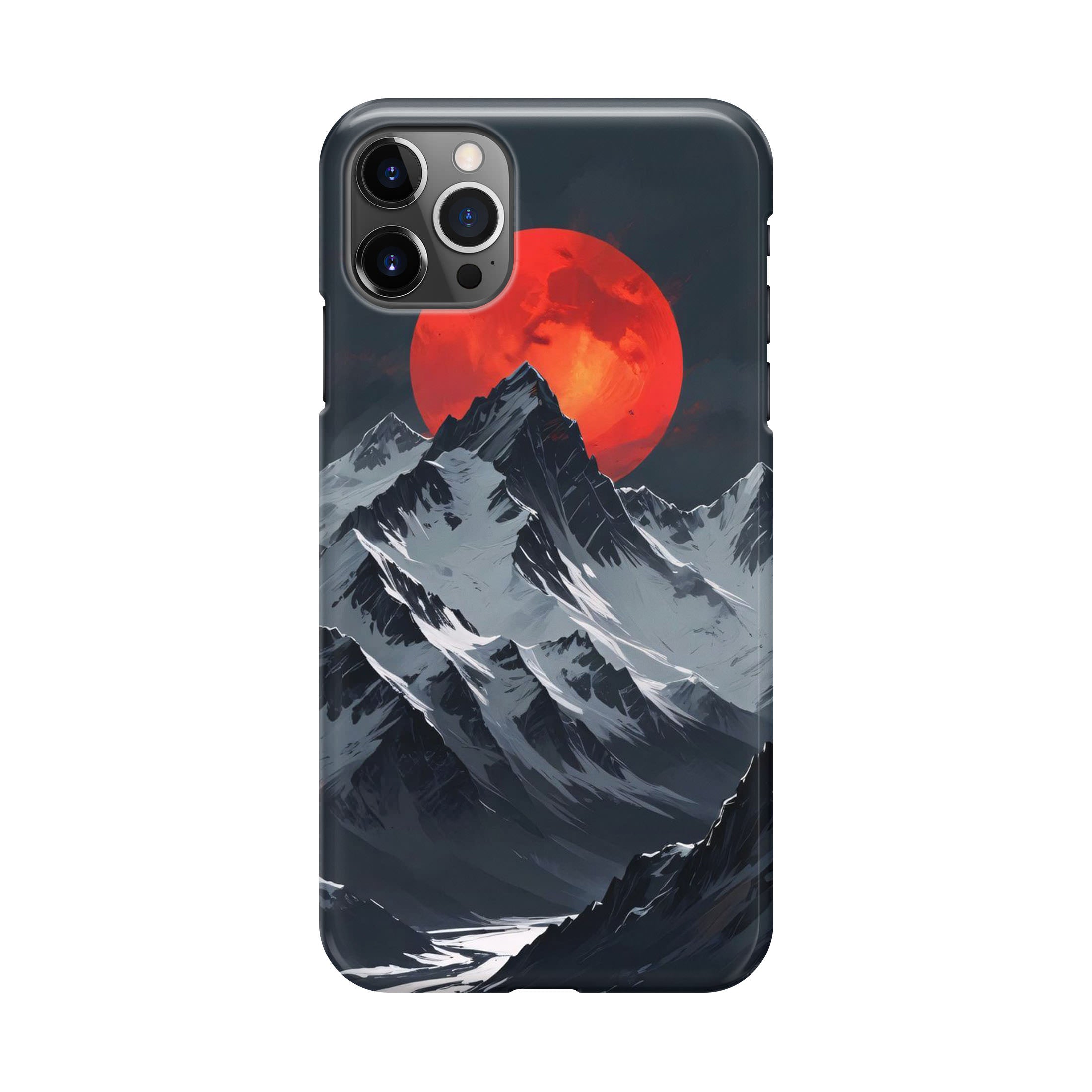 Crimson Eclipse The Mountain iPhone 12 Pro Case