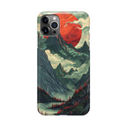 Crimson Moon Over Silent Peaks iPhone 12 Pro Max Case