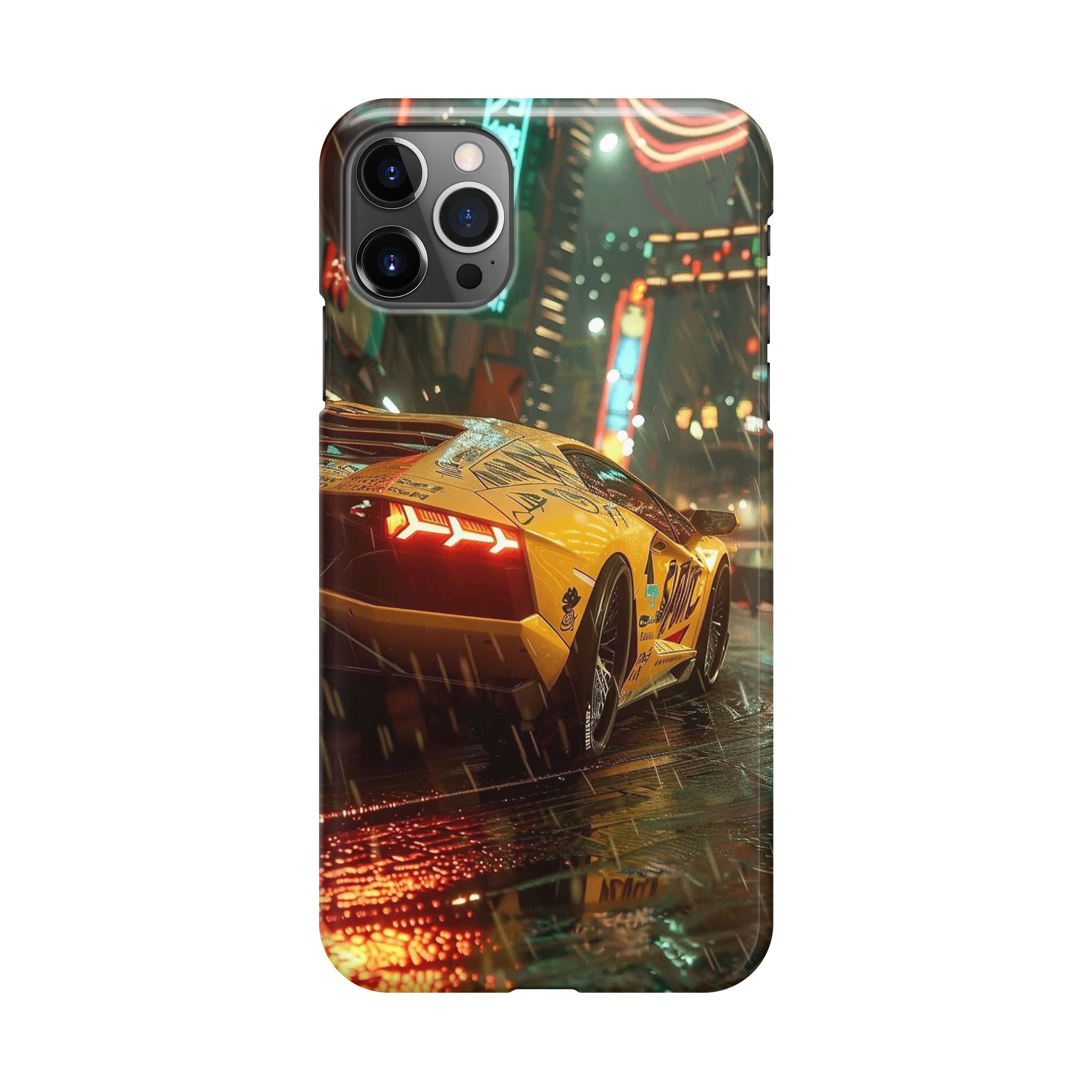 Night Drift Thunder Neon Streets iPhone 12 Pro Case