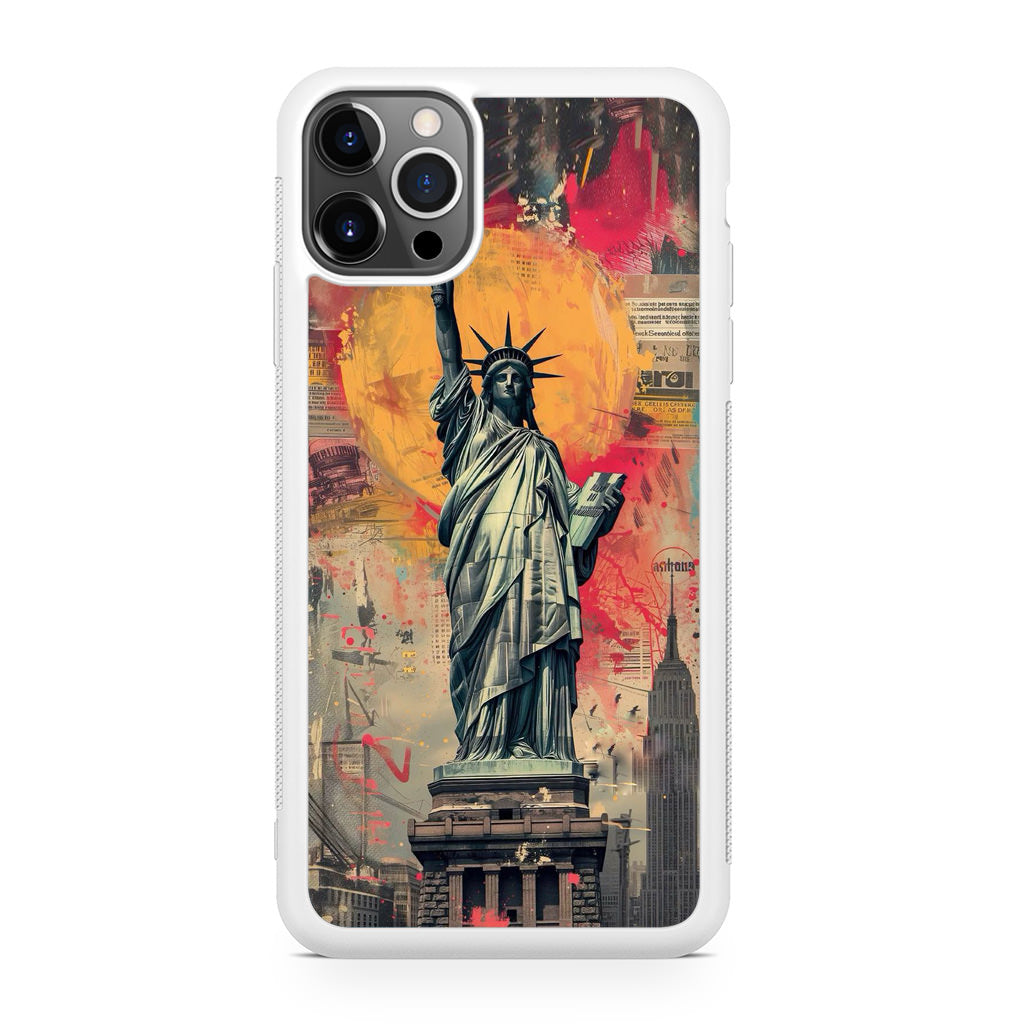 Canvas Art Statue of Liberty iPhone 12 Pro Case
