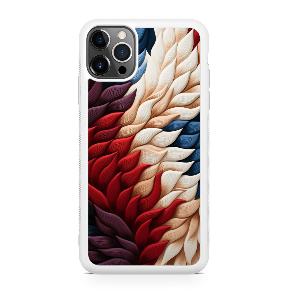 Colorful Feathers Art iPhone 12 Pro Case
