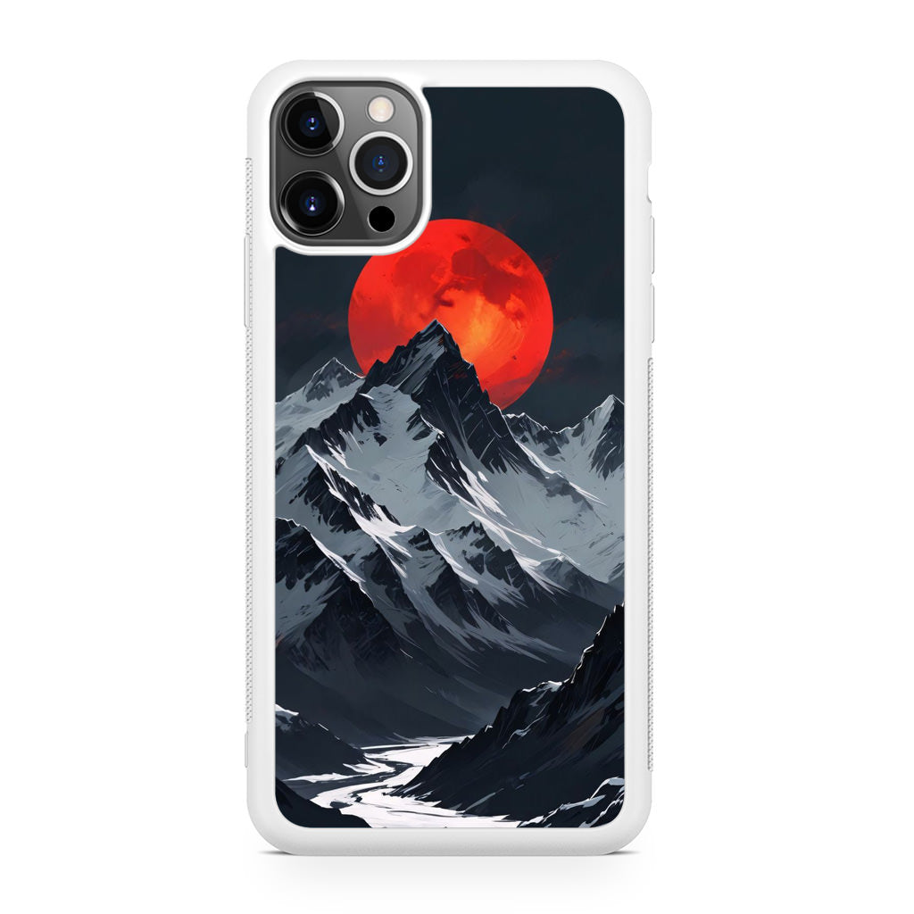 Crimson Eclipse The Mountain iPhone 12 Pro Case