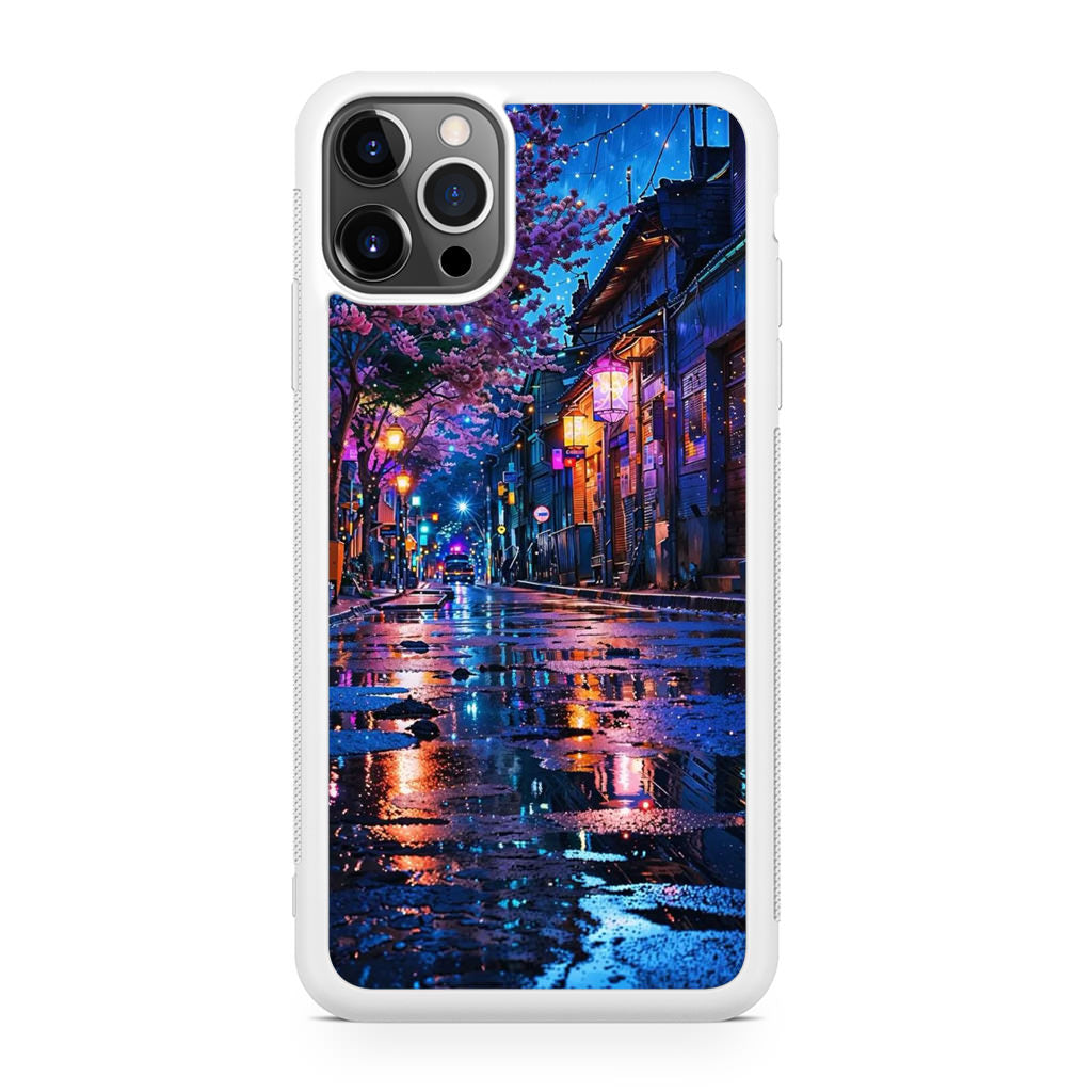 Midnight Sakura Glow iPhone 12 Pro Case